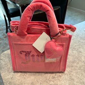 NWT! Juicy Couture Big Spender Mini Tote In Pink Lemonade Trending